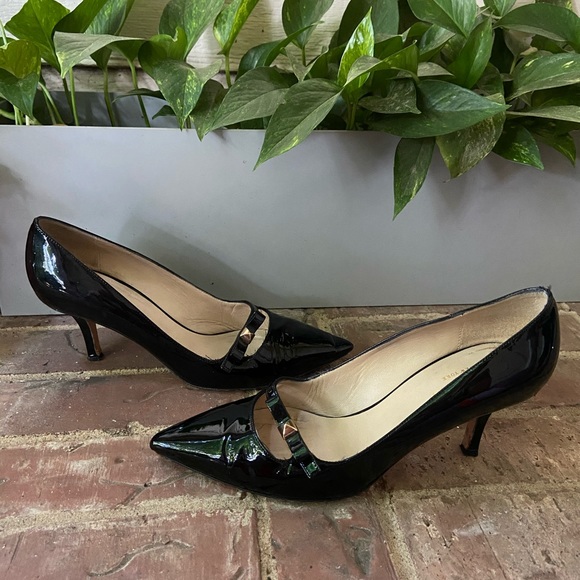 Kate Spade Black Patent Jolene Heels Size 7.5B - Picture 5 of 8